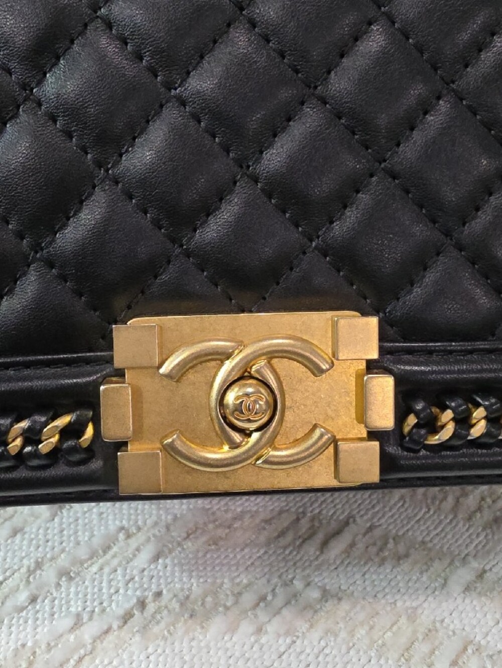 CHANEL Black Quilted Shoulder & Top Handle Bag with Gold Hardware - Picture 11 of 14